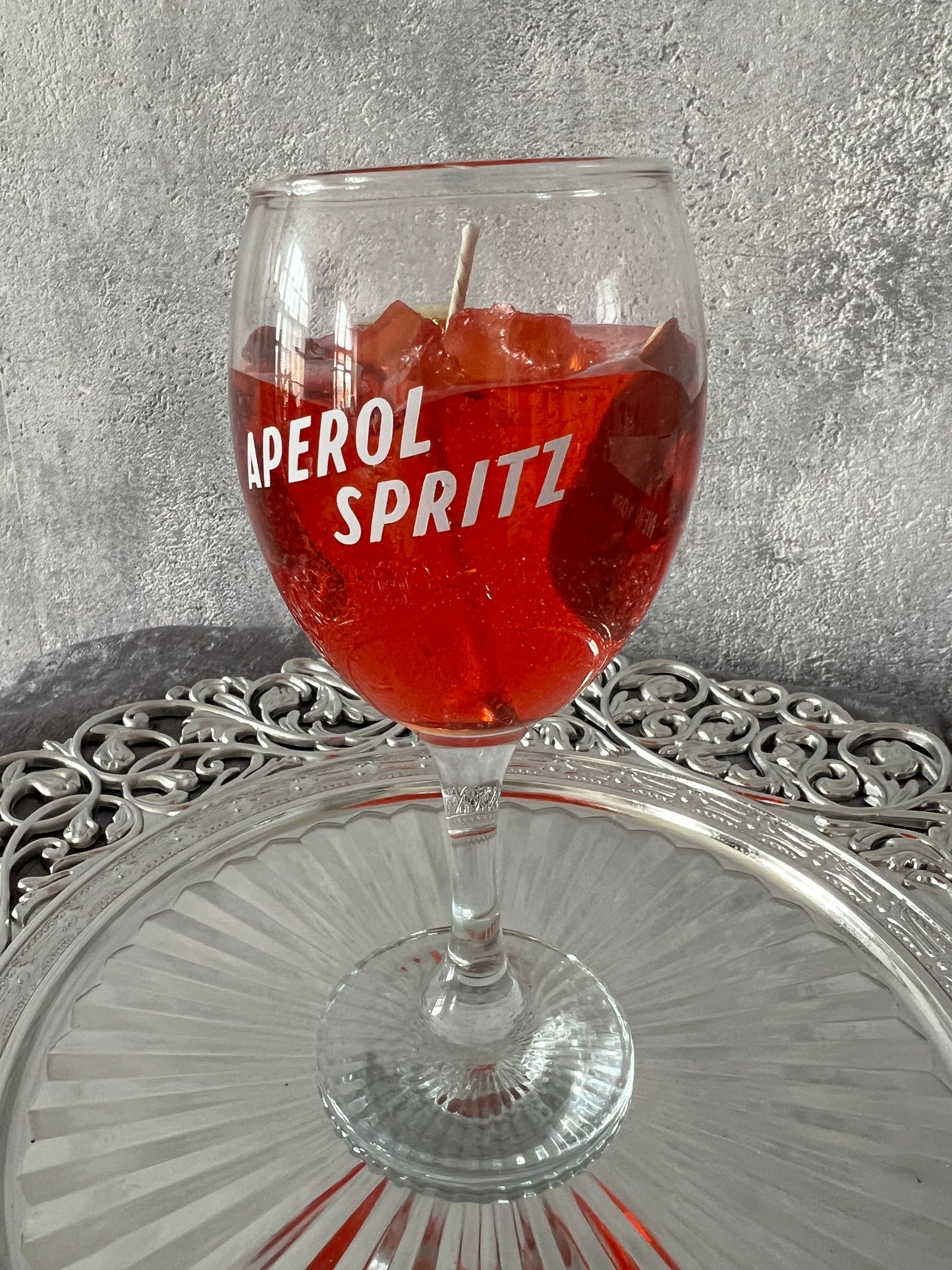 Aperol Spritz Candle