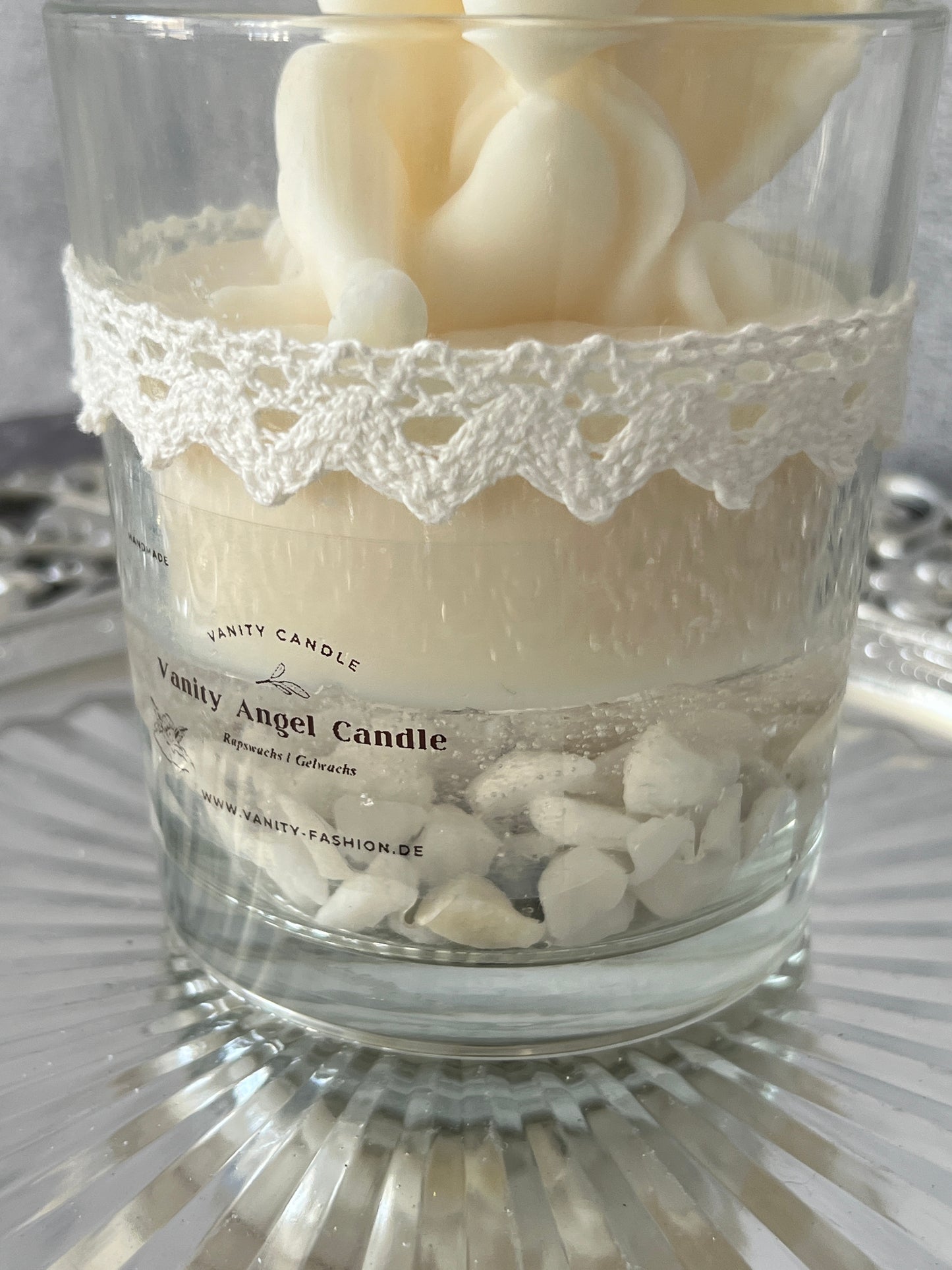 Vanity Angel Candle weiß Romance