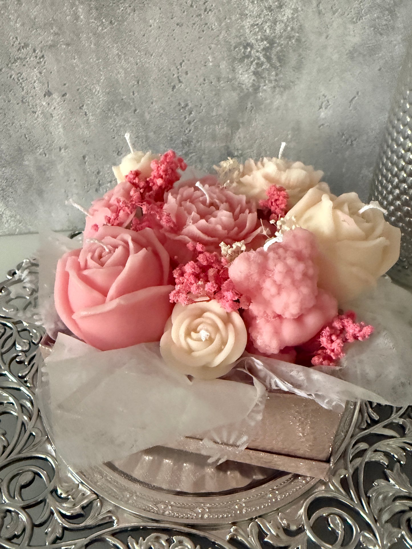 Blumen Bouquet Rosa Flower Box