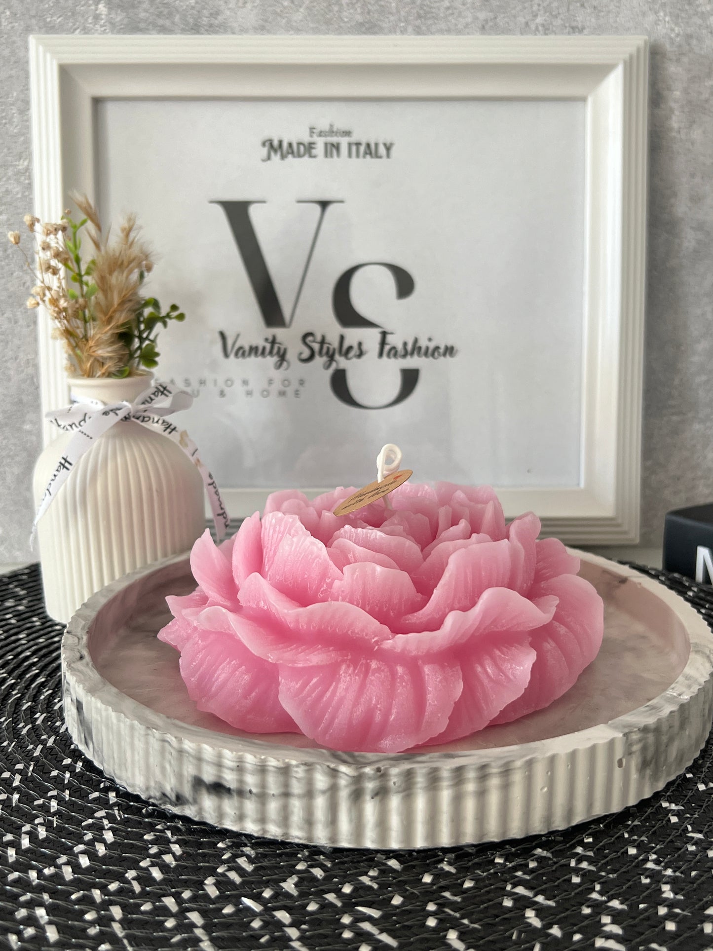 XXL Pfingstrose Kerze