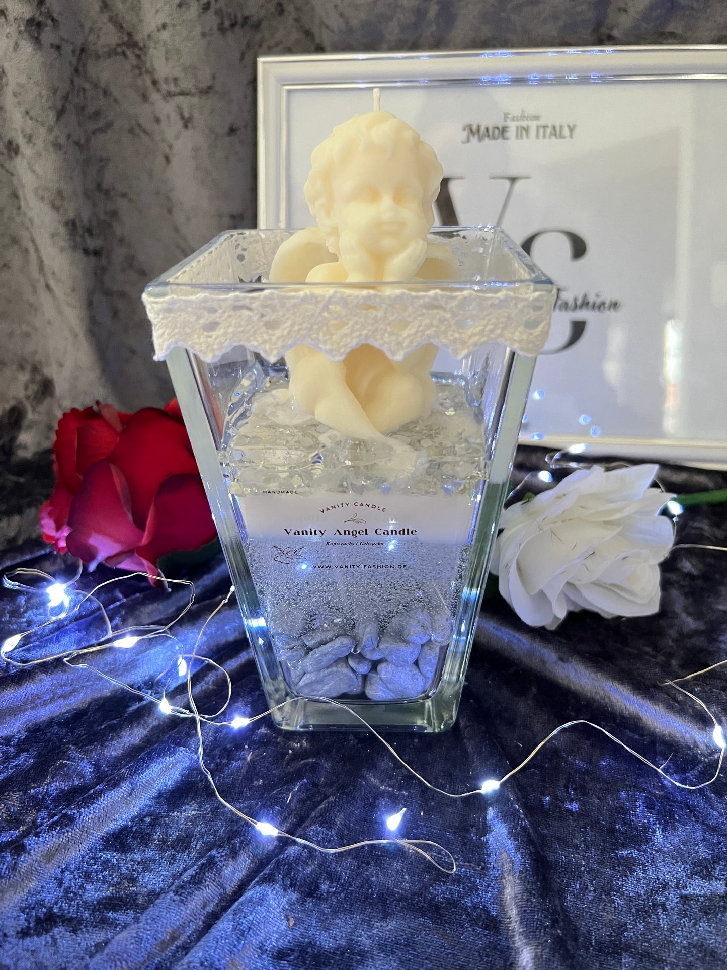 Vanity Angel Candle weiß