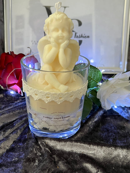 Vanity Angel Candle weiß Romance