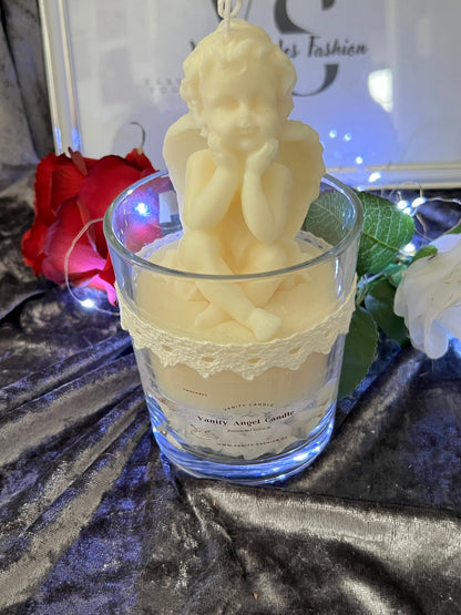 Vanity Angel Candle weiß Romance