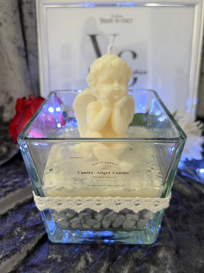 Vanity Angel Candle weiß grau