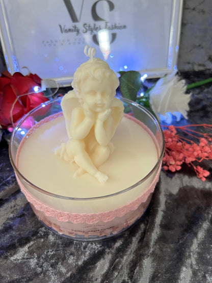 Vanity Angel Candle rosa