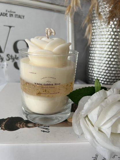 White Rose Cristal Candle