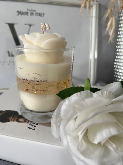 White Rose Cristal Candle
