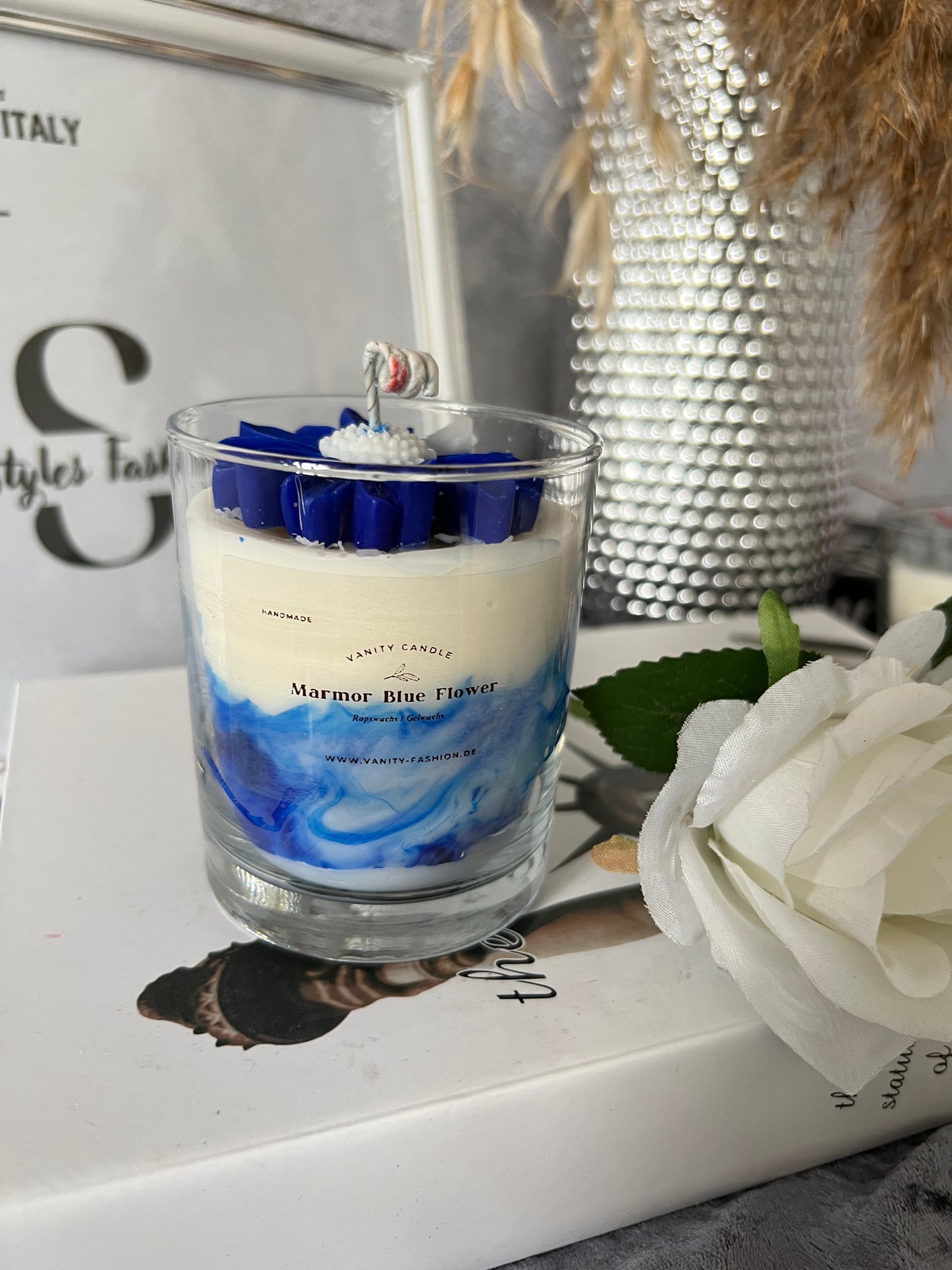Marmor Flower Candle