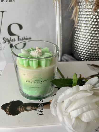 Marmor Flower Candle