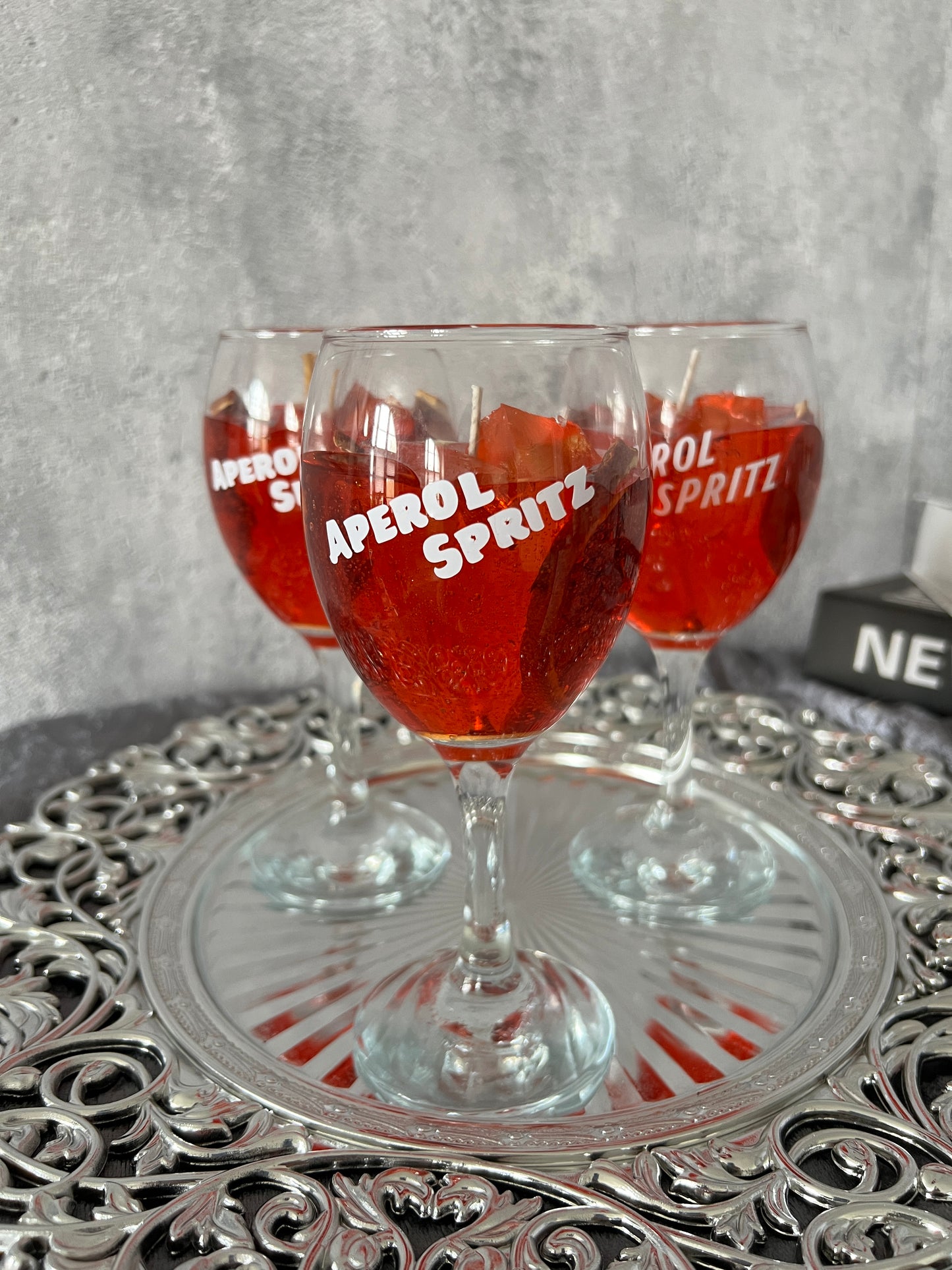 Aperol Spritz Candle