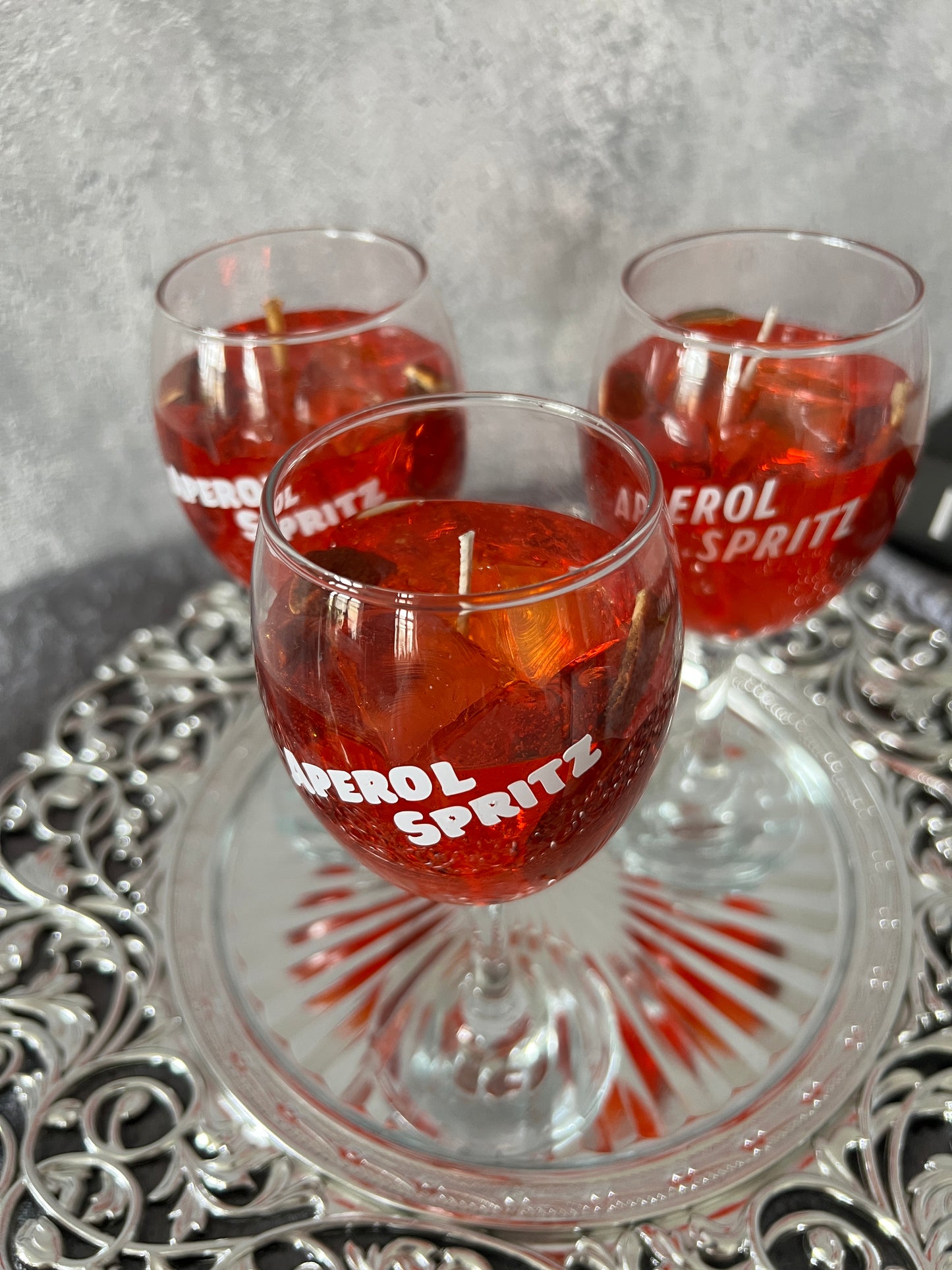 Aperol Spritz Candle