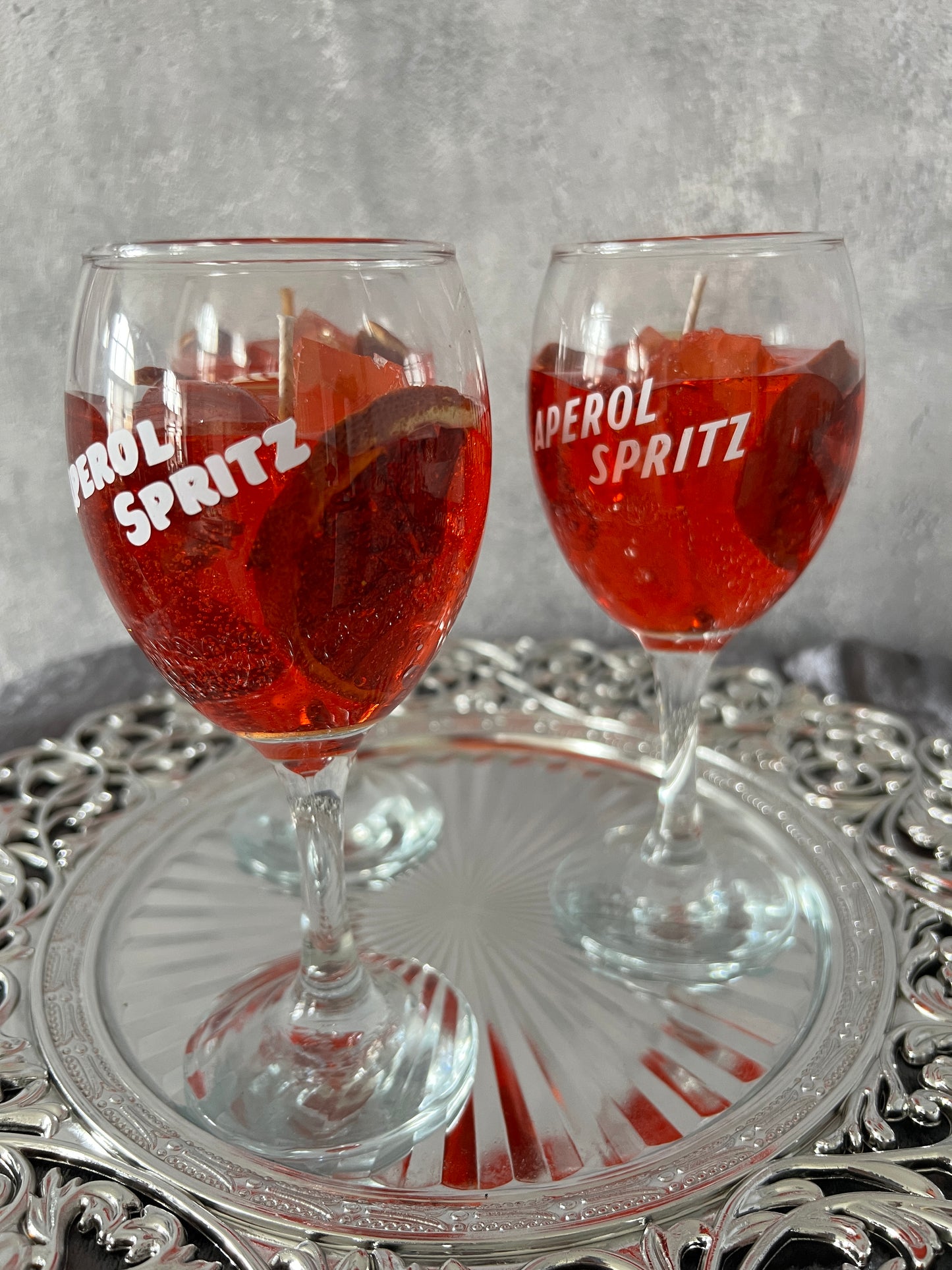 Aperol Spritz Candle