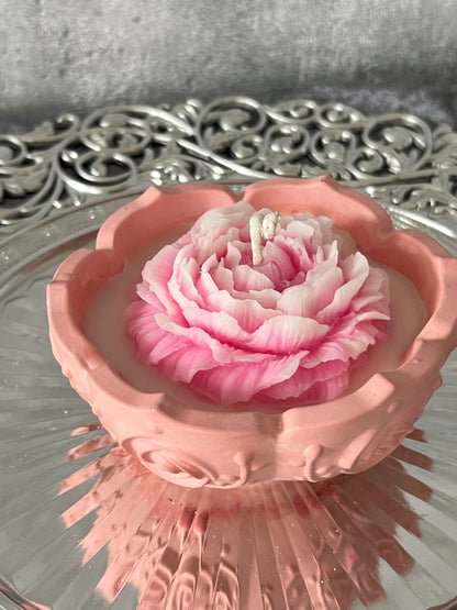 Keramik Rosenschalen Kerze