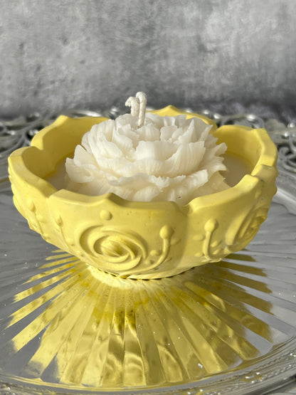 Keramik Rosenschalen Kerze