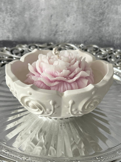 Keramik Rosenschalen Kerze