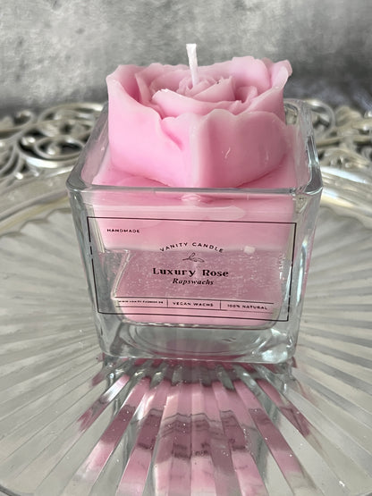 Pink Rose Cristal Candle
