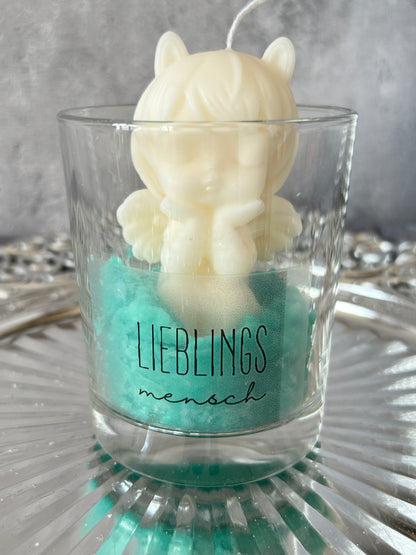 Personalisierte Schutzengel Kerze