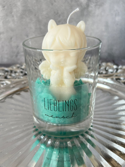 Personalisierte Schutzengel Kerze