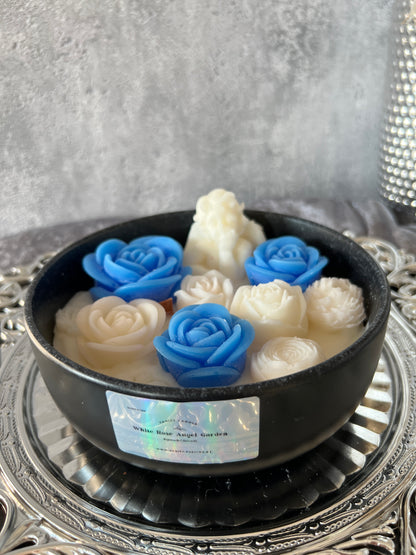 Schwarze Keramik Schale Red Rose Garden