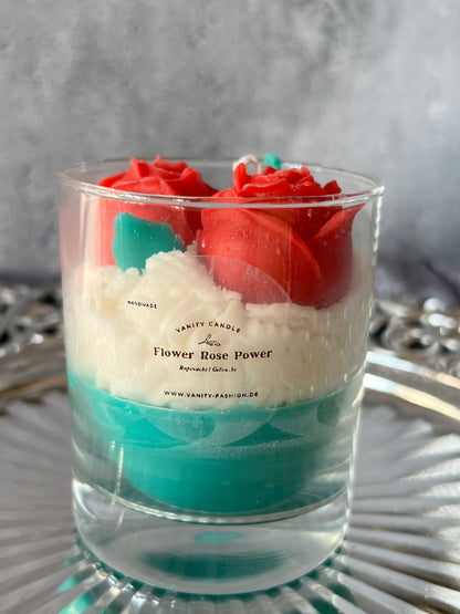 Flower Rose Power Candle