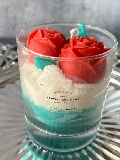 Flower Rose Power Candle