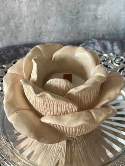 Keramik Kerzenrose groß