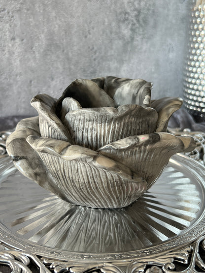 Keramik Kerzenrose groß