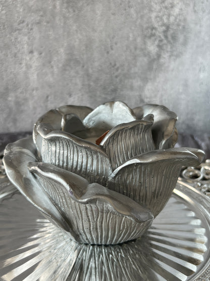 Keramik Kerzenrose groß