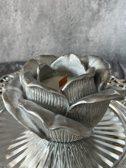 Keramik Kerzenrose groß