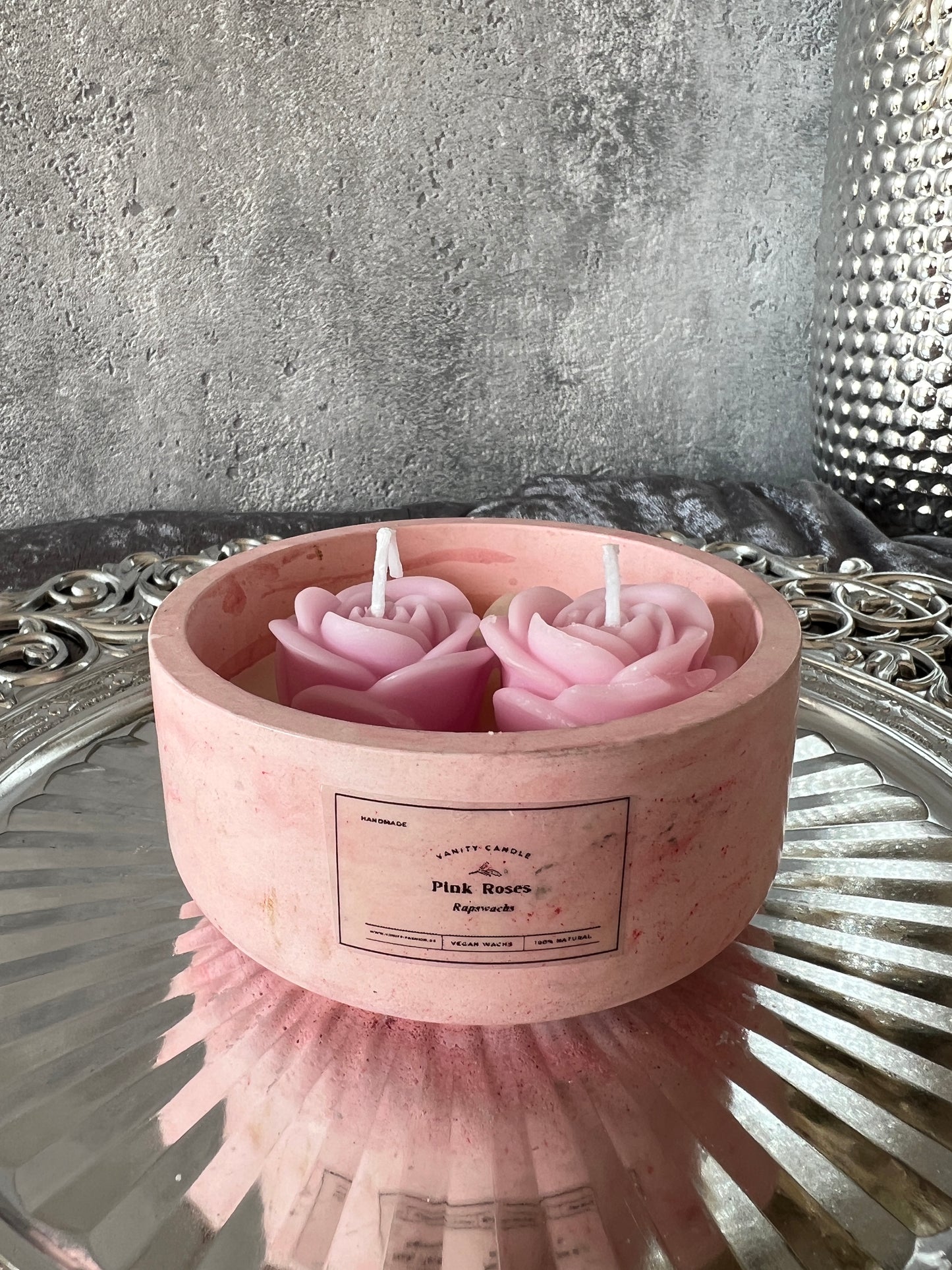 Kleiner Marmor Kerzenschale