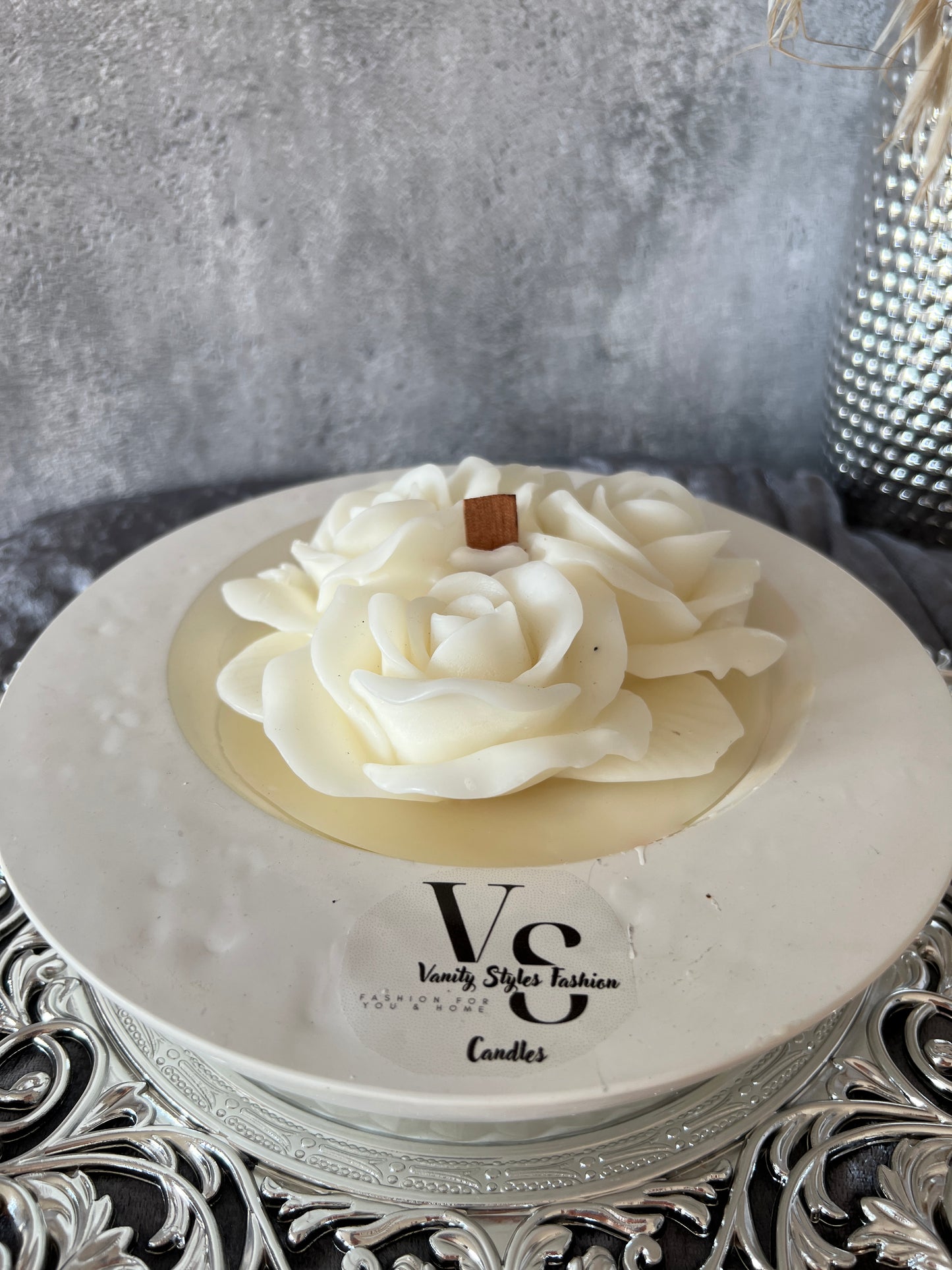 Keramik Kerzenschale groß