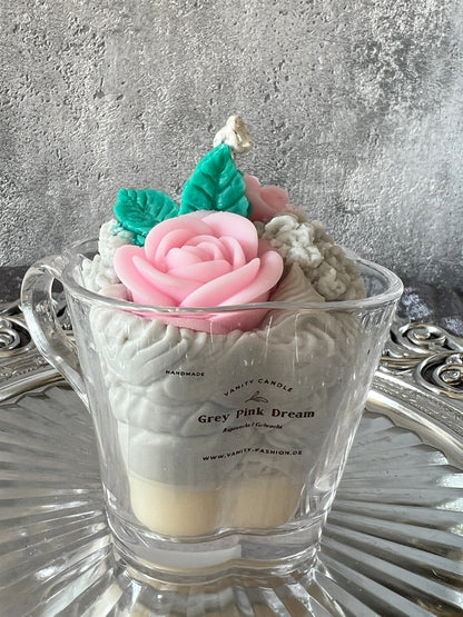 Blumenglas Flower Kerze