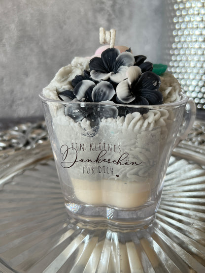 Blumenglas Flower Kerze