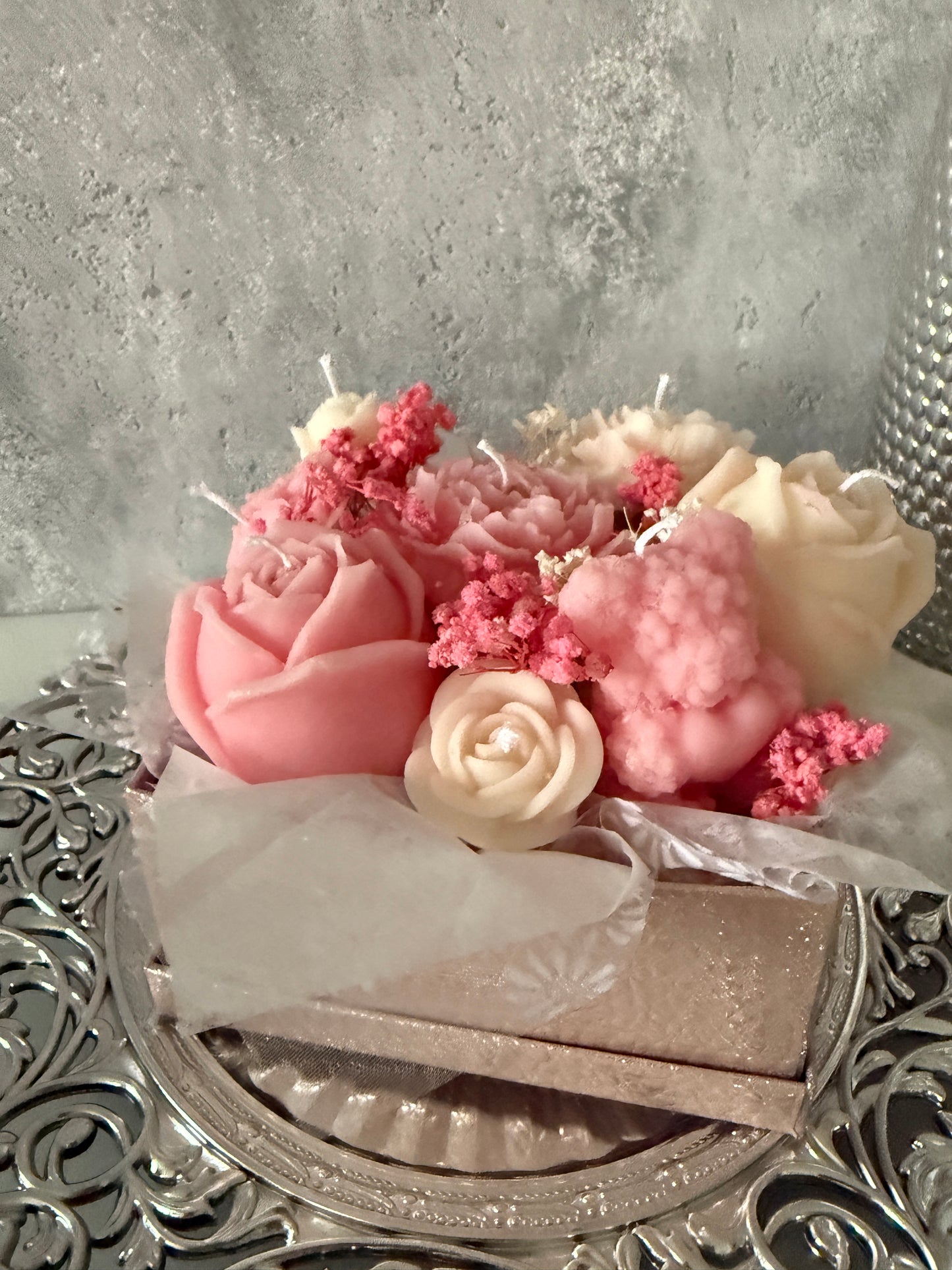 Blumen Bouquet Rosa Flower Box