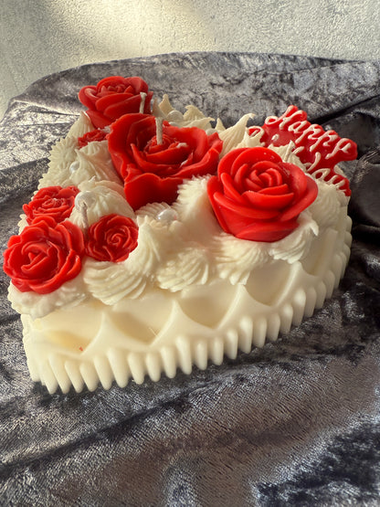 Kerzen Herz Torte