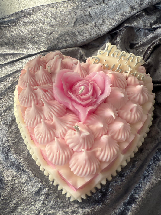 Kerzen Herz Torte