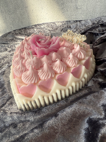 Kerzen Herz Torte