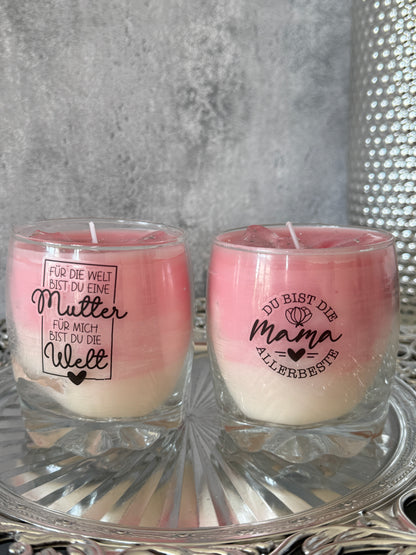 Sag' mit Kerze weiß pink Collection