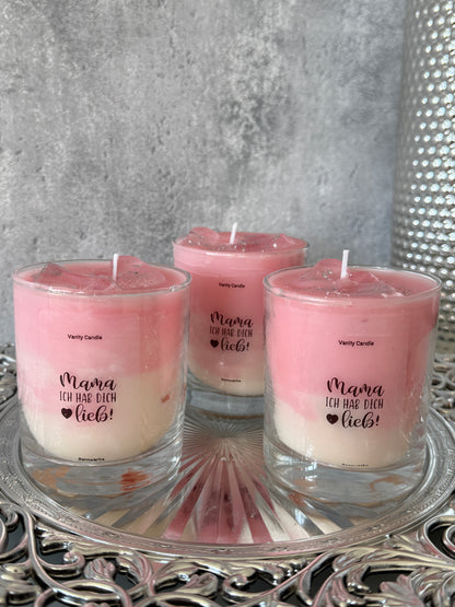 Sag' mit Kerze weiß pink Collection