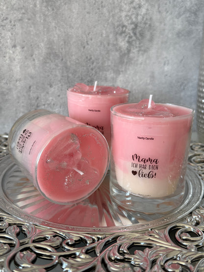 Sag' mit Kerze weiß pink Collection