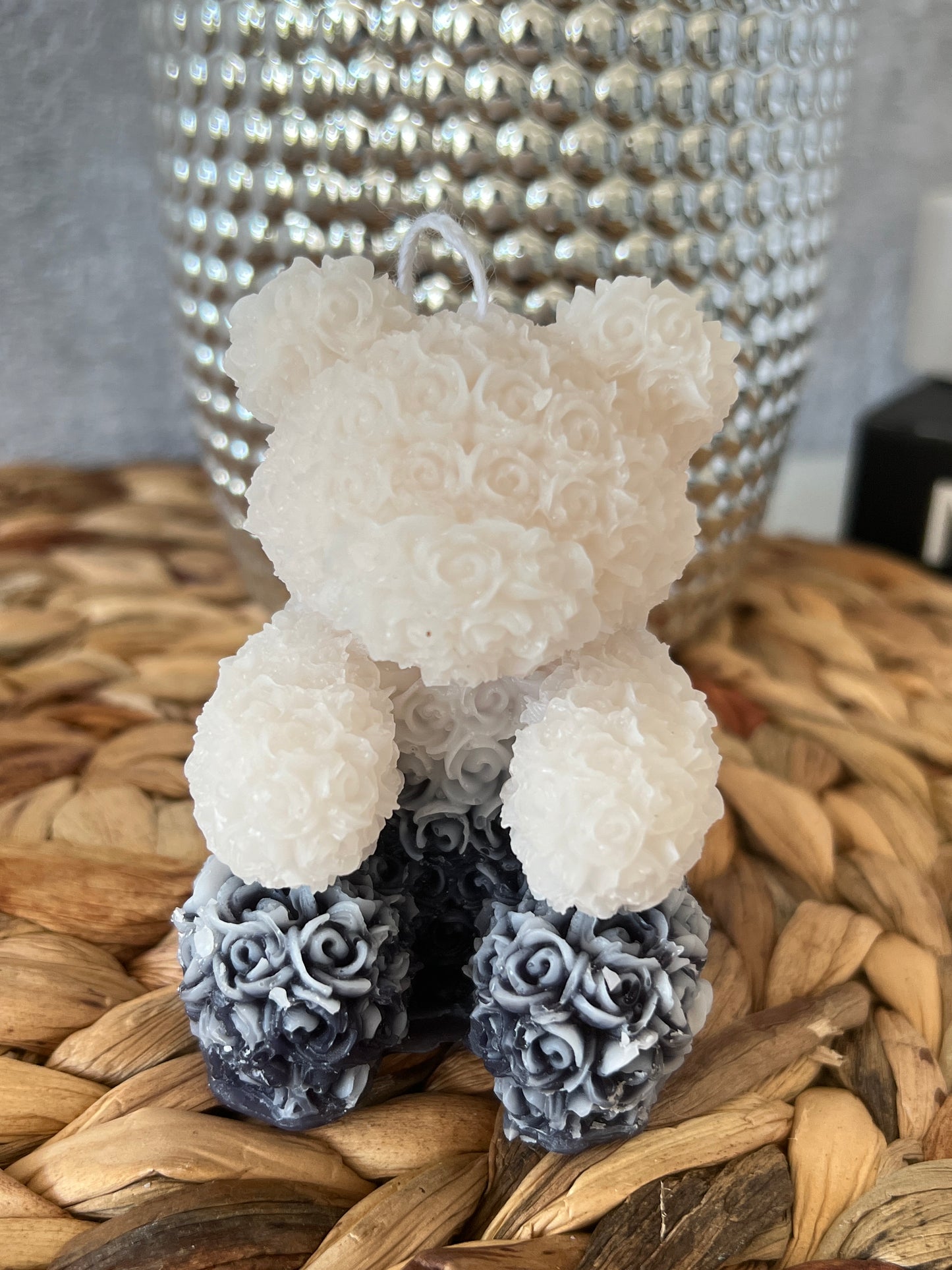 Rosenteddy Kerze