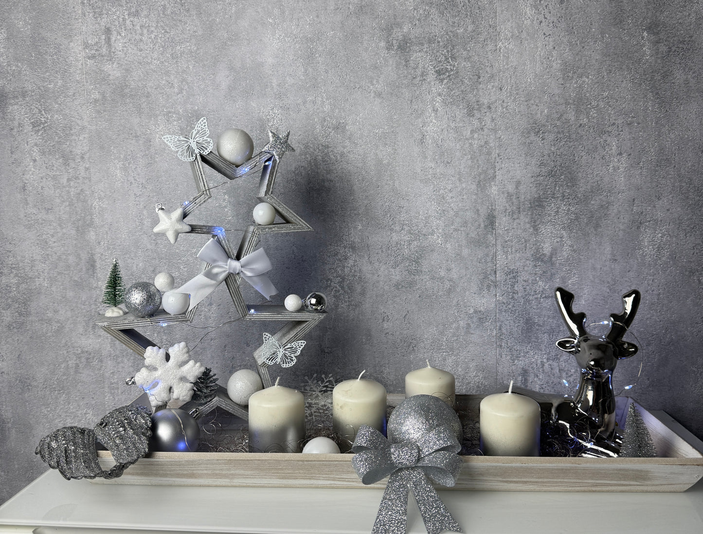 Adventskranz Rentier
