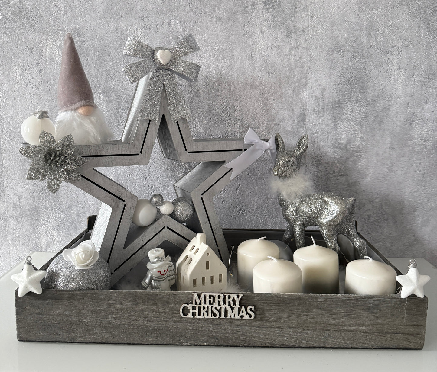 Adventskranz Stern Wichtel