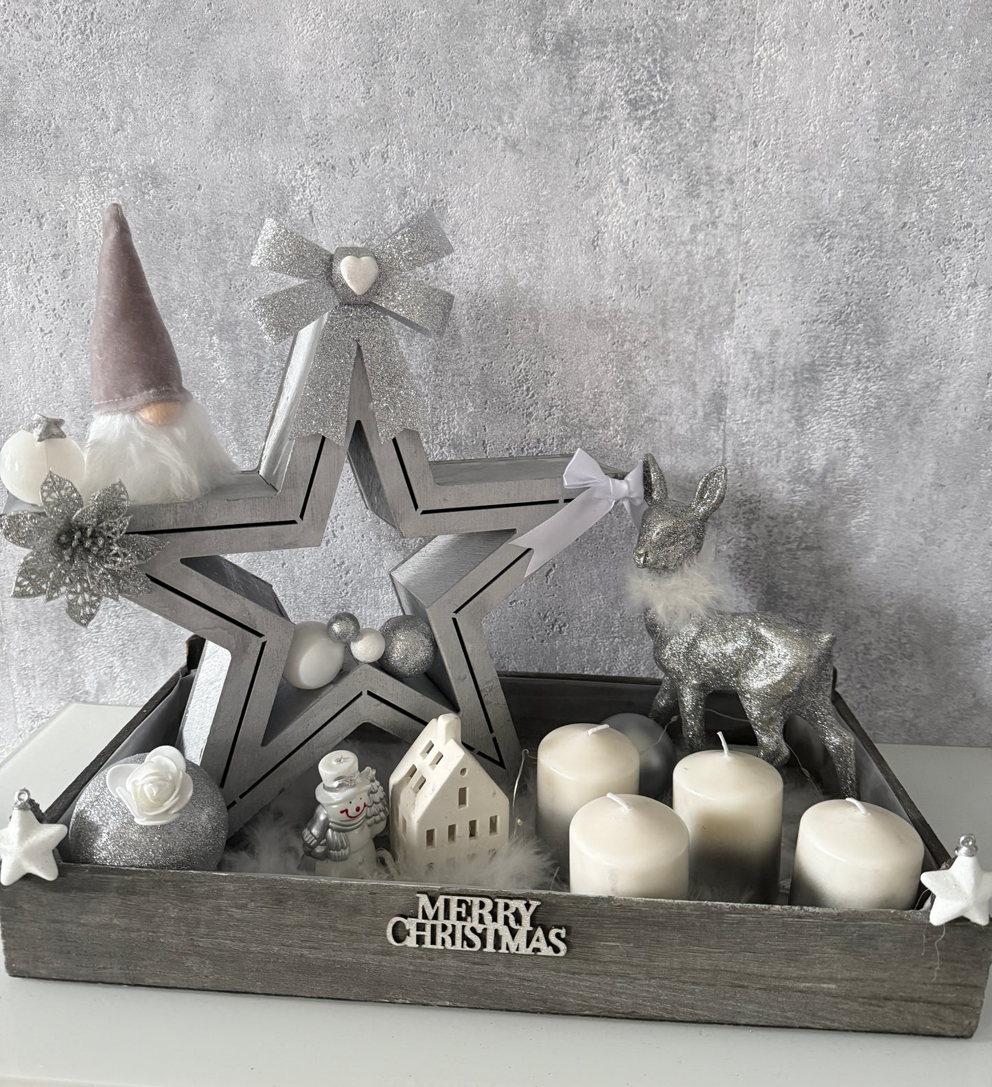 Adventskranz Stern Wichtel
