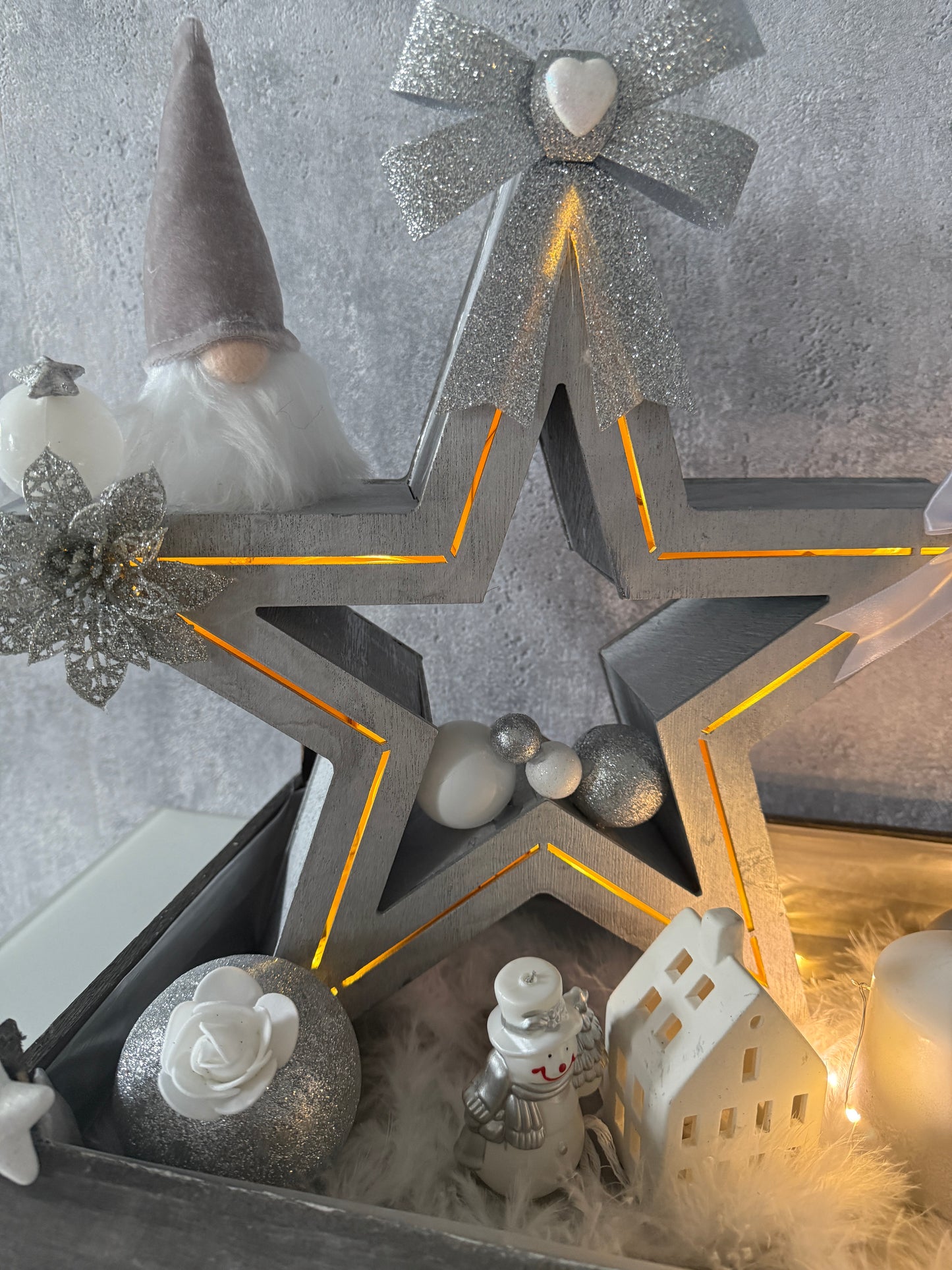 Adventskranz Stern Wichtel