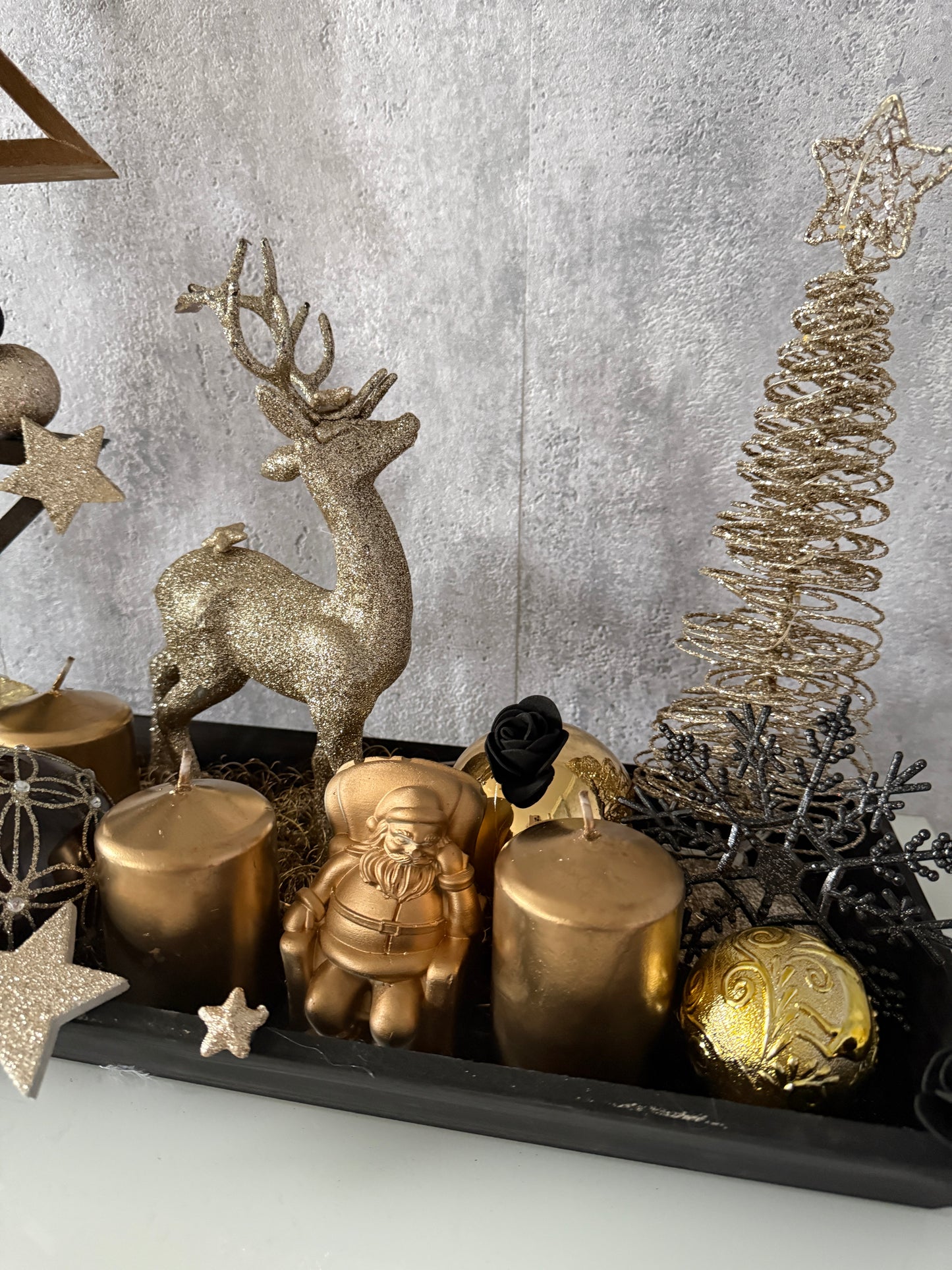 Adventskranz Rentier