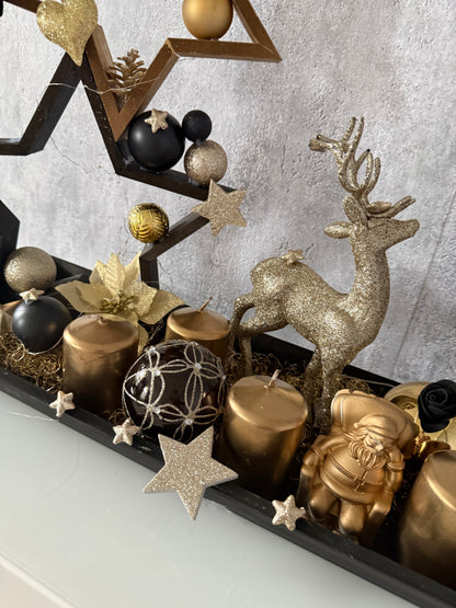 Adventskranz Rentier