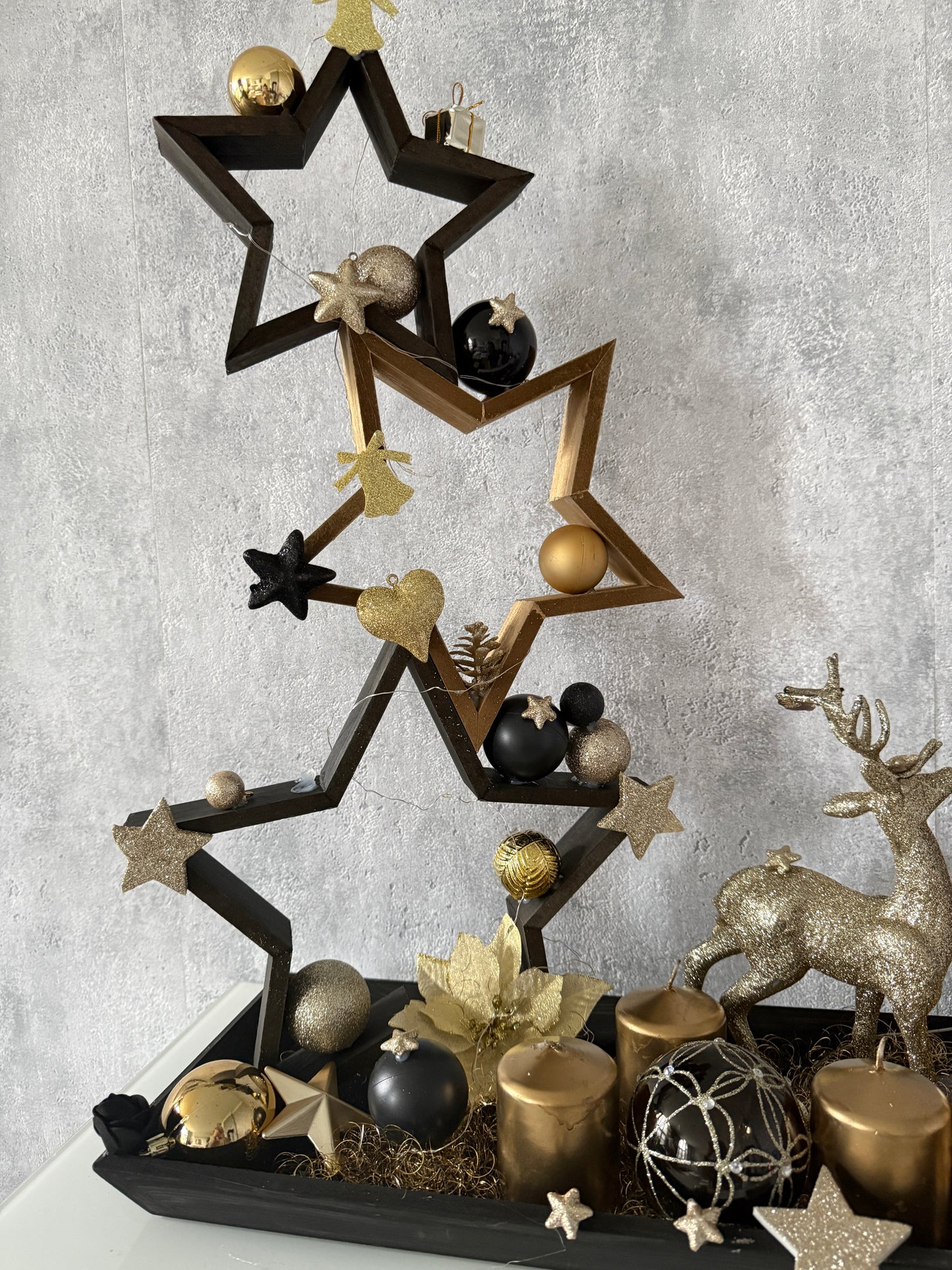 Adventskranz Rentier