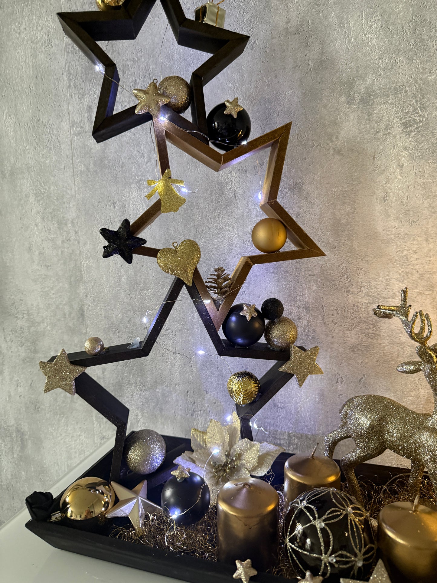 Adventskranz Rentier