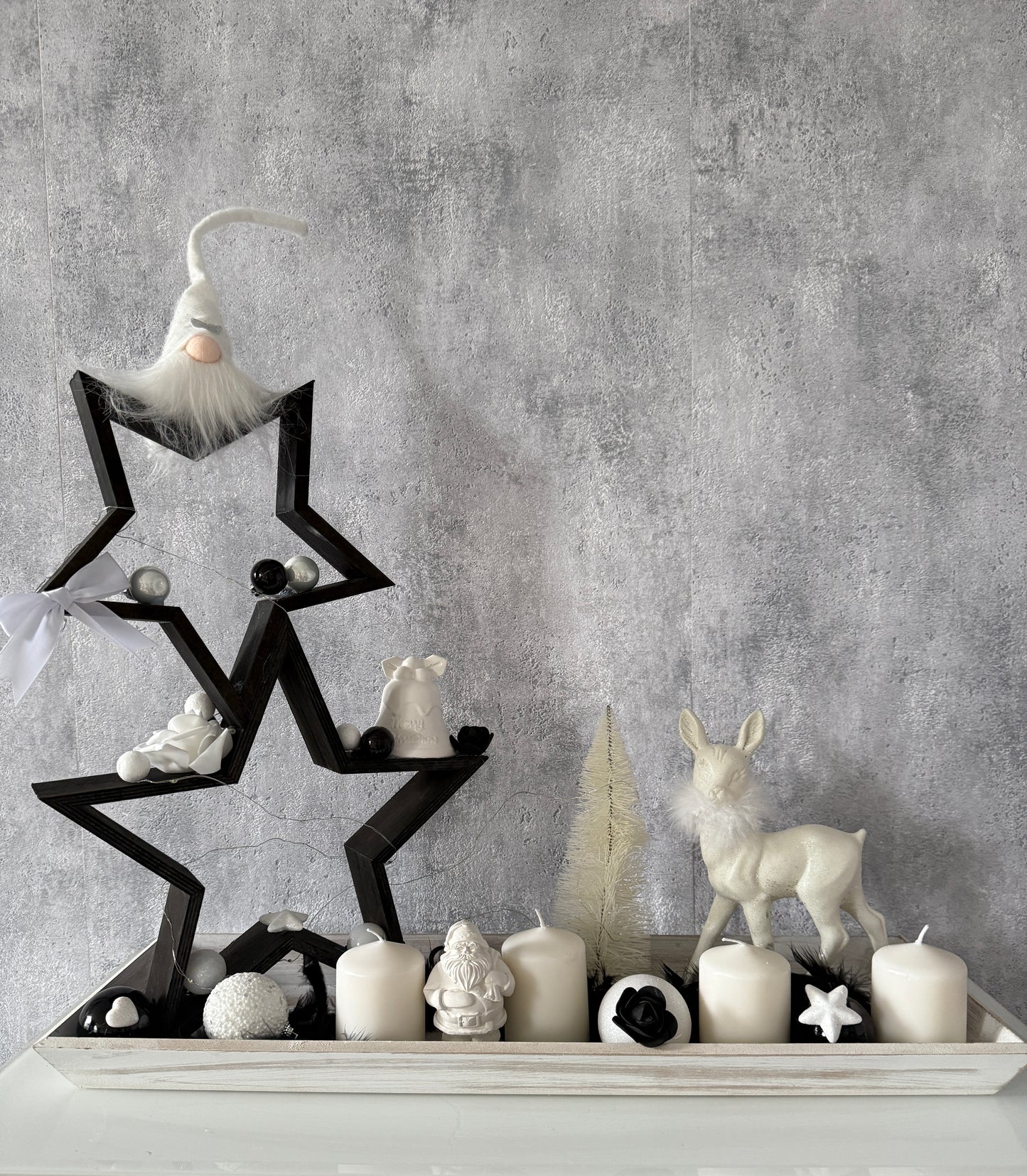 Adventskranz Rentier